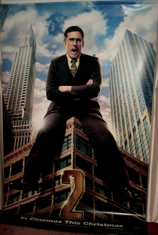 ANCHORMAN 2 THE LEGEND CONTINUES: Steve Carell/Brick Tamland Cinema Banner