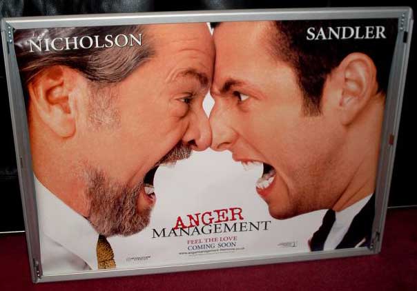ANGER MANAGEMENT: Advance UK Quad Film Poster