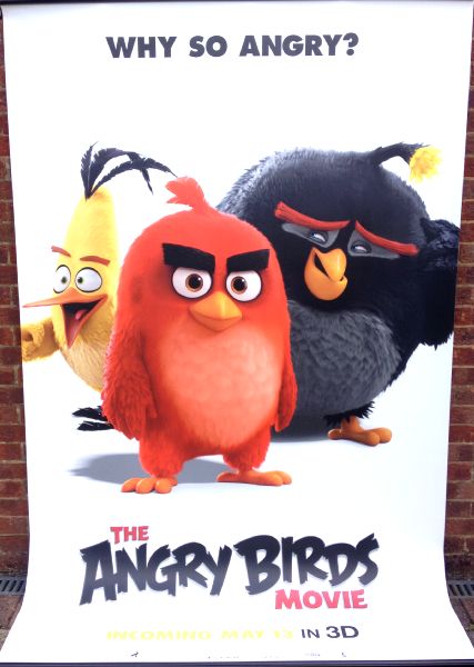 Cinema Banner: ANGRY BIRDS MOVIE (Why So Angry?) Jason Sudeikis Josh Gad Danny McBride