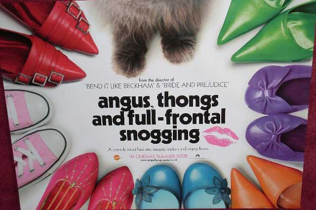 Cinema Poster: ANGUS, THONGS AND PERFECT SNOGGING 2008 ('Full Frontal' Quad) Alan Davies
