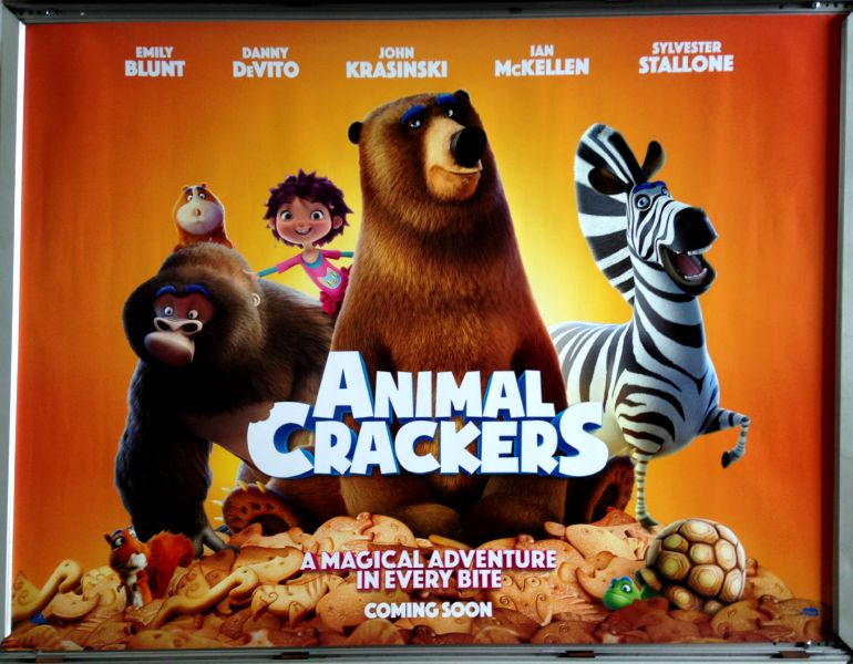 Cinema Poster: ANIMAL CRACKERS (Quad) Emily Blunt Danny DeVito John Krasinski 