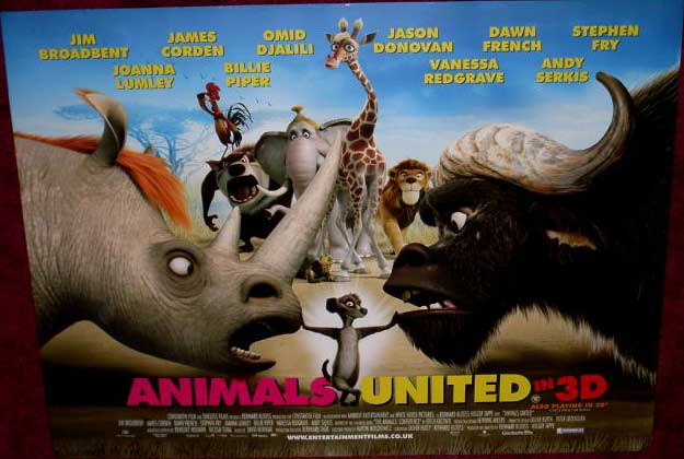 ANIMALS UNITED: UK Quad Film Poster