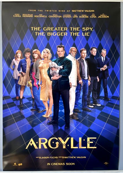 Cinema Poster: ARGYLLE 2024 (One Sheet) Henry Cavill Bryce Dallas Howard Dua Lipa