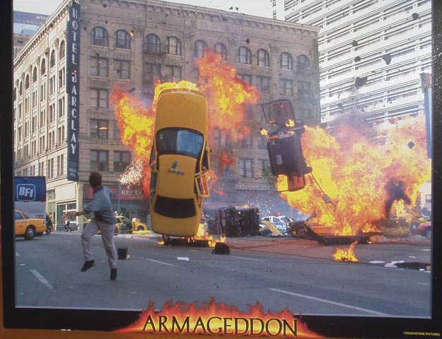 ARMAGEDDON: Lobby Card (Exploding New York Cab)