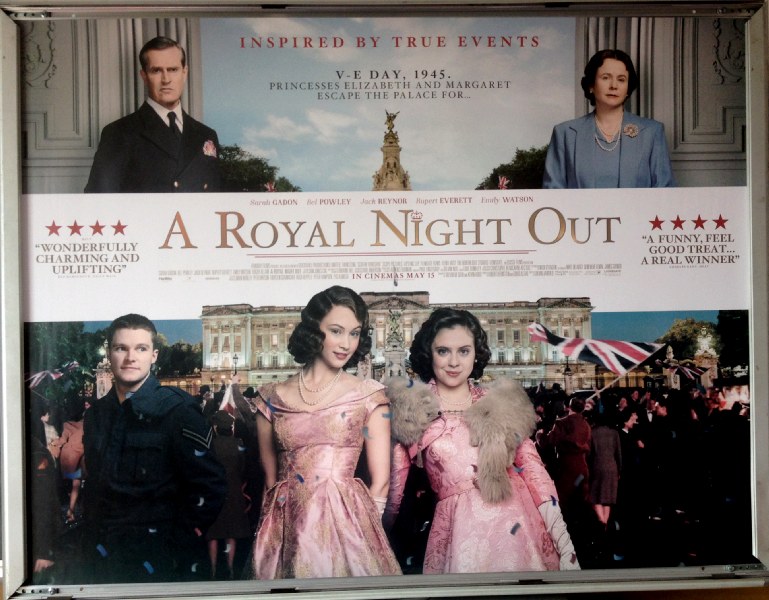 Cinema Poster: A  ROYAL NIGHT OUT 2015 (Quad) Rupert Everett Emily Watson