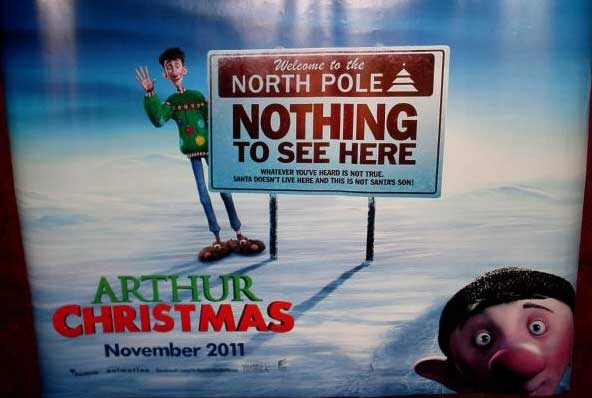 ARTHUR CHRISTMAS: Advance UK Quad Film Poster