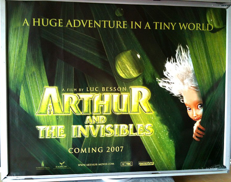 ARTHUR AND THE INVISIBLES: Advance UK Quad Film Poster