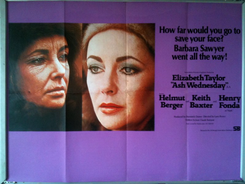 Cinema Poster: ASH WEDNESDAY 1973 (QUAD) Elizabeth Taylor Henry Fonda
