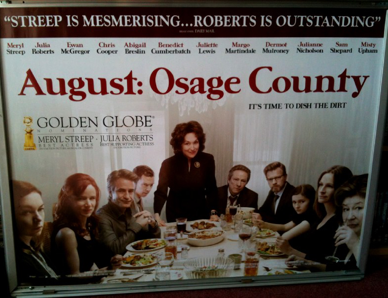 AUGUST OSAGE COUNTY: Main UK Quad Film Poster