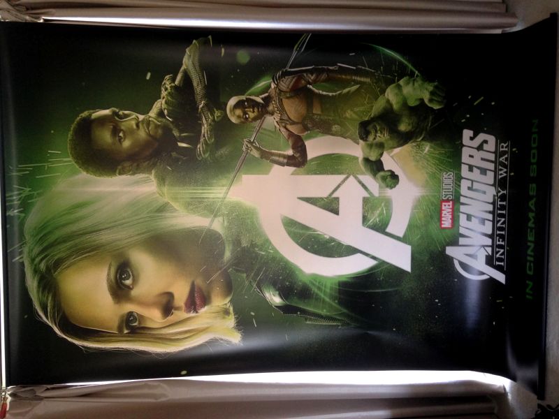 Cinema Banner: AVENGERS INFINITY WAR 2018 (Black Widow) Scarlett Johansson Cinema Banner: AVENGERS INFINITY WAR 2018 (Black Widow) Scarlett Johansson