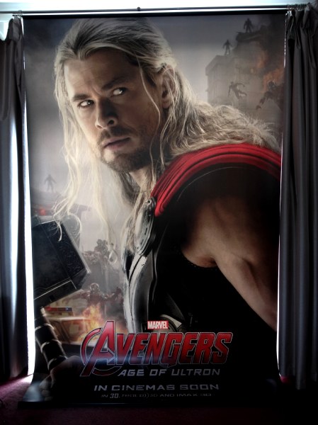 Cinema Banner: AVENGERS AGE OF ULTRON 2015 (Thor) Robert Downey Jr. Chris Hemsworth