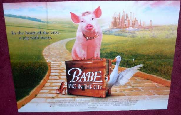 BABE PIG IN THE CITY: UK Quad Film Poster