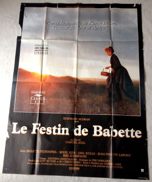 Cinema Poster: BABETTE'S FEAST 1987 (French Grande) Stphane Audran Bodil Kjer