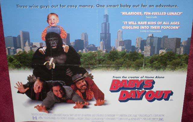 BABY'S DAY OUT: Main UK Quad Film Poster