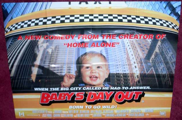 BABY'S DAY OUT: Advance UK Quad Film Poster