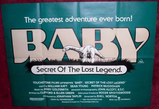 BABY SECRET OF THE LOST LEGEND: Advance UK Quad Film Poster