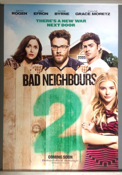 Cinema Poster: BAD NEIGHBOURS 2 2016 (One Sheet) Seth Rogen Rose Byrne Zac Efron