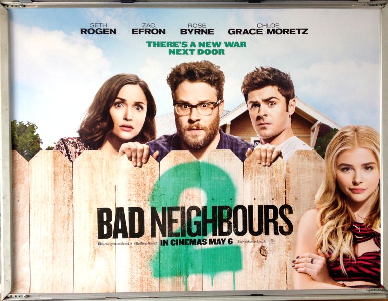 Cinema Poster: BAD NEIGHBOURS 2 2016 (Quad) Seth Rogen Rose Byrne Zac Efron