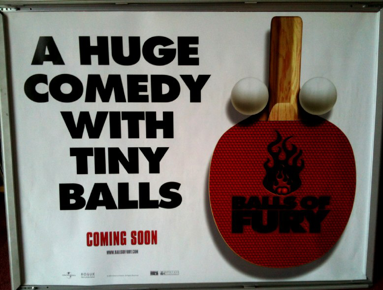 BALLS OF FURY: Advance UK Quad Film Poster