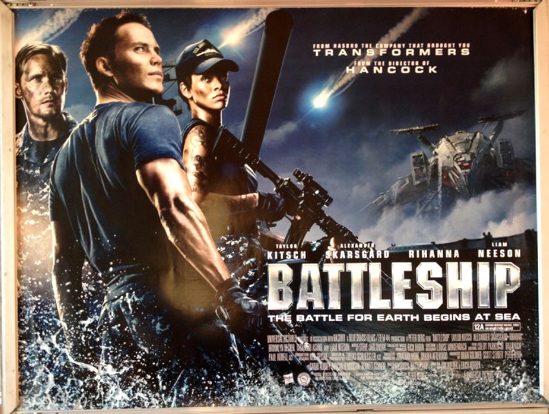 Cinema Poster: BATTLESHIP 2012 (Main Quad) Rihanna Liam Neeson Taylor Kitsch