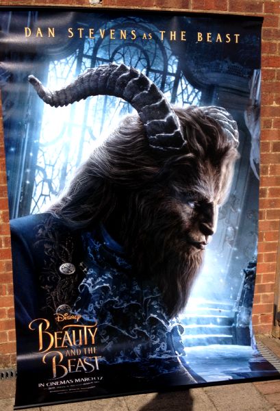 Cinema Banner: BEAUTY AND THE BEAST 2017 (Beast) Emma Watson Dan Stevens Luke Evans