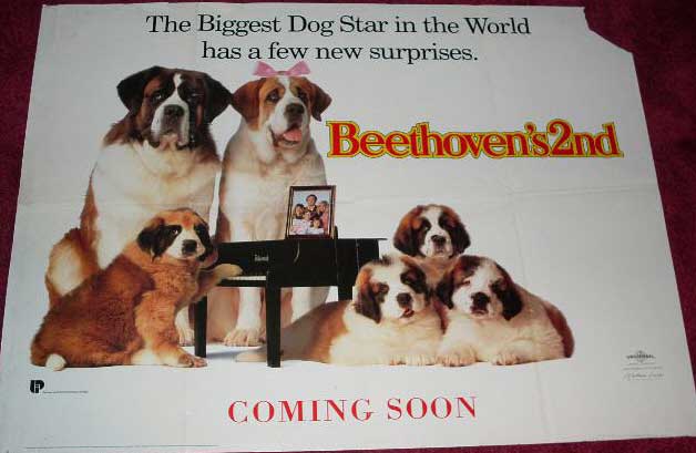 Cinema Poster: BEETHOVEN'S 2ND 1993 (Advance Quad) Charles Grodin Bonnie Hunt