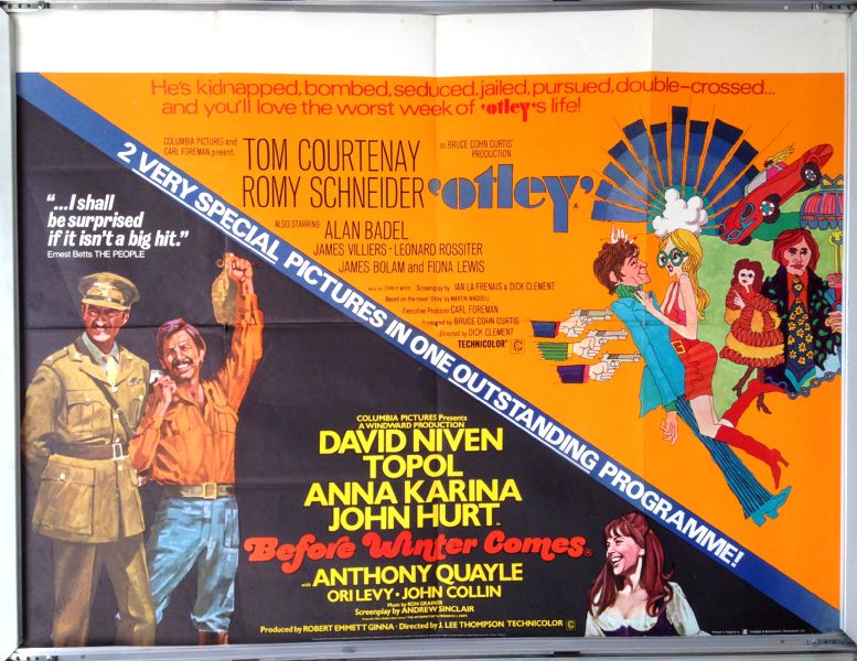 Cinema Poster: BEFORE WINTER COMES/OTLEY 1969 (Double Bill Quad) David Niven Cinema Poster: BEFORE WINTER COMES/OTLEY 1969 (Double Bill Quad) David Niven