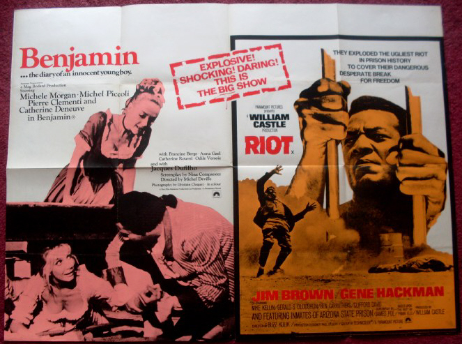 BENJAMIN/RIOT: Double Bill Quad Film Poster