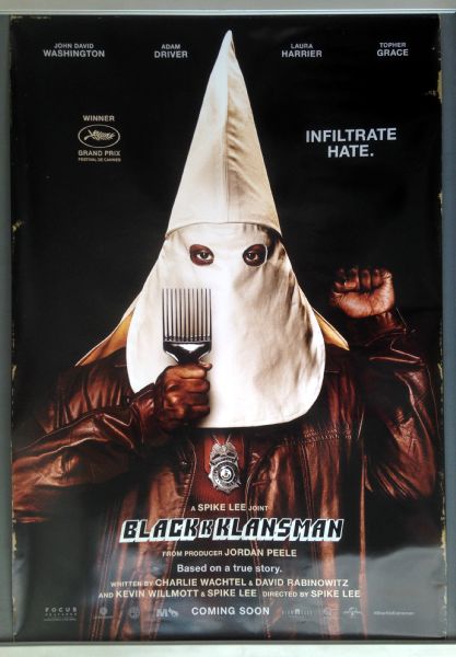 Cinema Poster: BLACKKKLANSMAN 2018 (Main One Sheet) Spike Lee Adam Driver