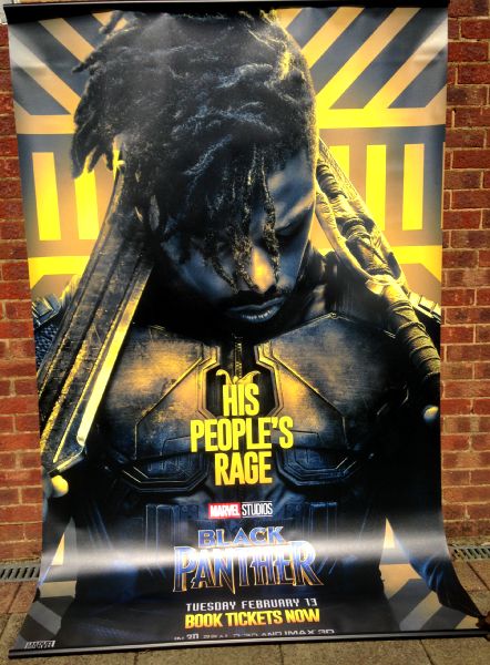 Cinema Banner: BLACK PANTHER 2018 (Killmonger) Chadwick Boseman Michael B. Jordan Cinema Banner: BLACK PANTHER 2018 (Killmonger) Chadwick Boseman Michael B. Jordan