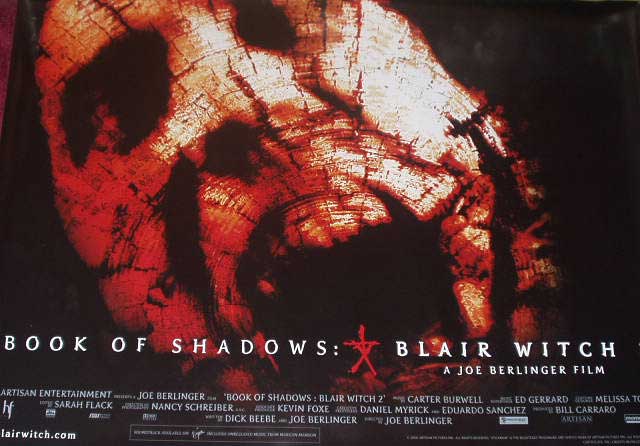 BLAIR WITCH 2 BOOK OF SHADOWS: Main UK Quad Film Poster