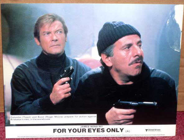 JB FOR YOUR EYES ONLY (James Bond): UK Lobby Card With Guns