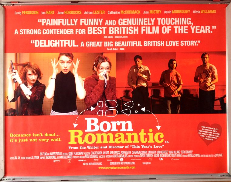 Cinema Poster: BORN ROMANTIC 2001 (Quad) Craig Ferguson Ian Hart Jane Horrocks