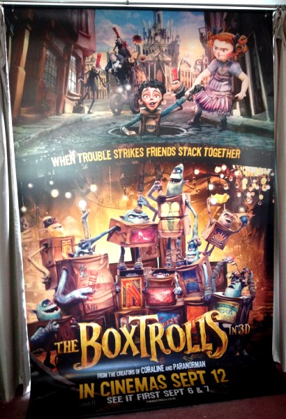 Cinema Banner: BOXTROLLS, THE 2014 Ben Kingsley Richard Ayoade Nick Frost