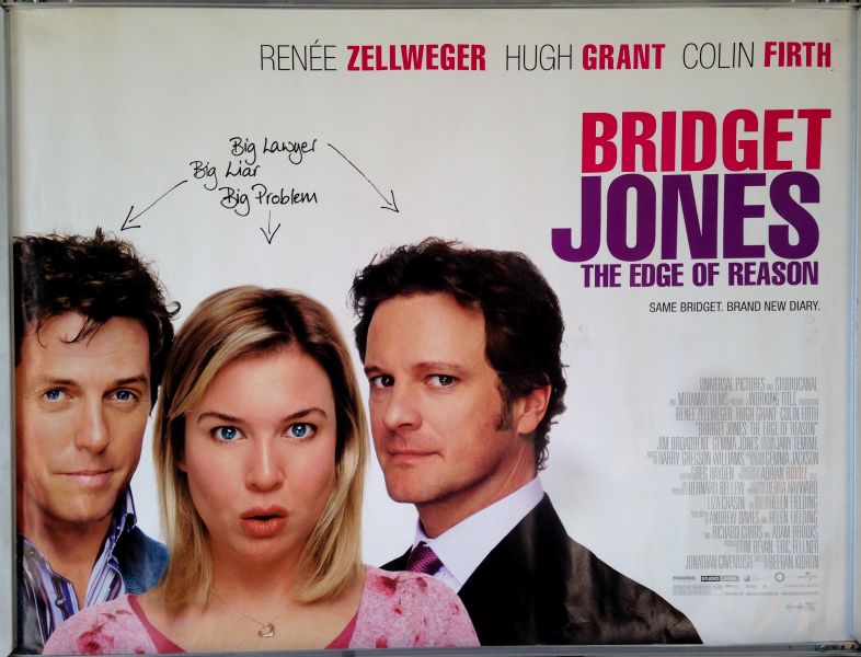 Cinema Poster: BRIDGET JONES THE EDGE OF REASON 2004 (Main Quad)