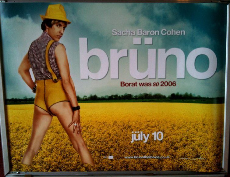 BRUNO: Main UK Quad Film Poster