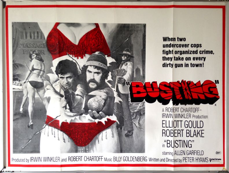 Cinema Poster: BUSTING 1974 (Quad) Elliott Gould Robert Blake Allen Garfield