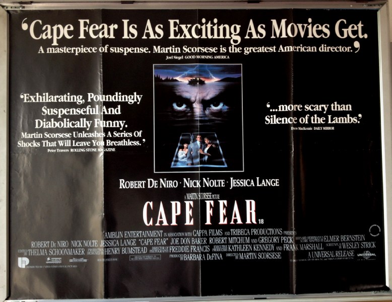 CAPE FEAR: Review UK Quad Film Poster CAPE FEAR: Review UK Quad Film Poster