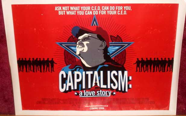 CAPITALISM A LOVE STORY: UK Quad Film Poster