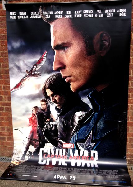 Cinema Banner: CAPTAIN AMERICA CIVIL WAR 2016 (Steve Rogers) Robert Downey Jr. Cinema Banner: CAPTAIN AMERICA CIVIL WAR 2016 (Steve Rogers) Robert Downey Jr.