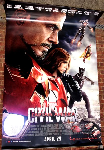 Cinema Banner: CAPTAIN AMERICA CIVIL WAR 2016 (Iron Man) Robert Downey Jr. Cinema Banner: CAPTAIN AMERICA CIVIL WAR 2016 (Iron Man) Robert Downey Jr.