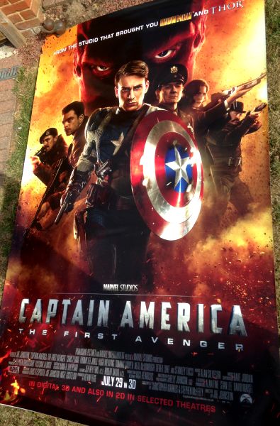 Cinema Banner: CAPTAIN AMERICA THE FIRST AVENGER 2011 (Main) Chris Evans Cinema Banner: CAPTAIN AMERICA THE FIRST AVENGER 2011 (Main) Chris Evans