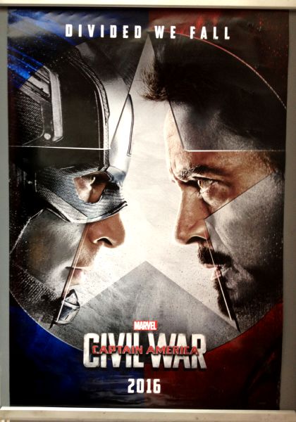 Cinema Poster: CAPTAIN AMERICA CIVIL WAR 2016 (Advance One Sheet) Chris Evans Cinema Poster: CAPTAIN AMERICA CIVIL WAR 2016 (Advance One Sheet) Chris Evans