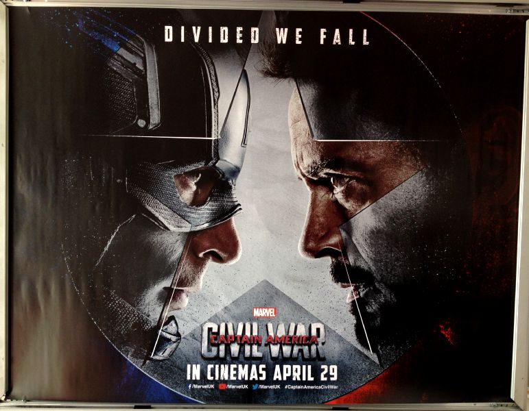 Cinema Poster: CAPTAIN AMERICA CIVIL WAR 2016 (Advance Quad) Chris Evans