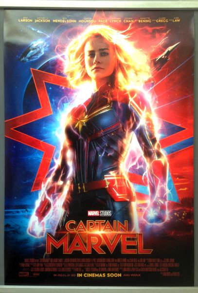 Cinema Poster: CAPTAIN MARVEL 2019 (Main One Sheet) Brie Larson Samuel L Jackson Cinema Poster: CAPTAIN MARVEL 2019 (Main One Sheet) Brie Larson Samuel L Jackson