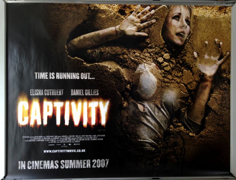 Cinema Poster: CAPTIVITY 2007 (Quad) Elisha Cuthbert Daniel Gillies
