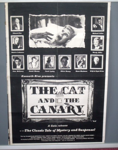 CAT AND THE CANARY, THE: Double Crown Film Poster CAT AND THE CANARY, THE: Double Crown Film Poster
