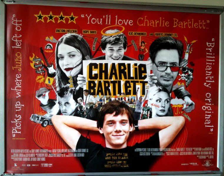 CHARLIE BARTLETT: Main UK Quad Film Poster