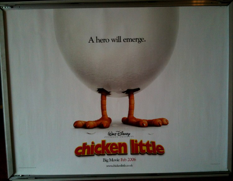 CHICKEN LITTLE: Advance 2 UK Quad Film Poster