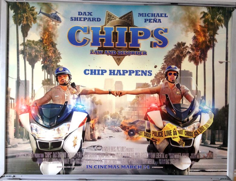 Cinema Poster: CHIPS LAW AND DISORDER 2017 (Quad) Michael Pea